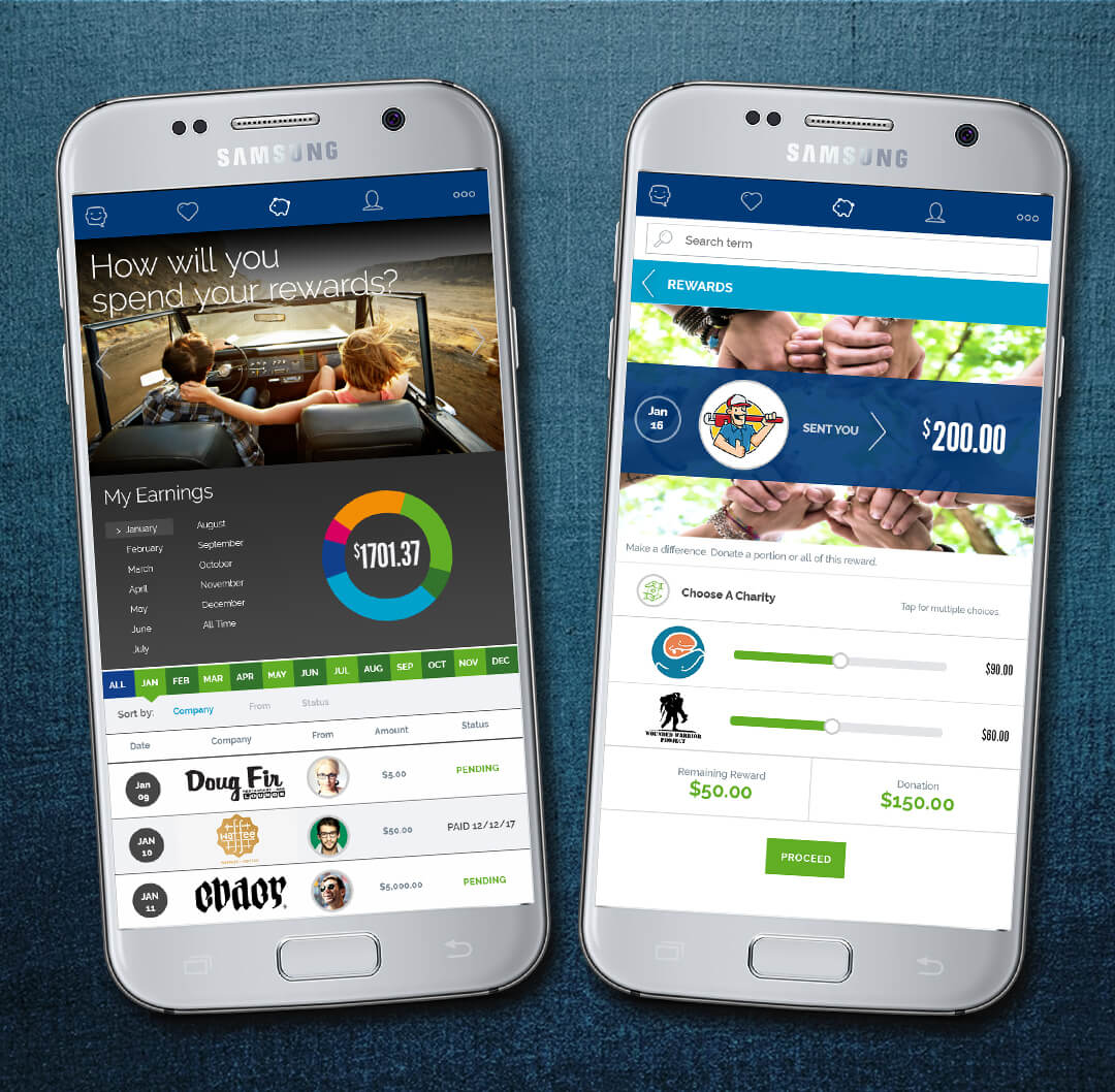 screencap of app